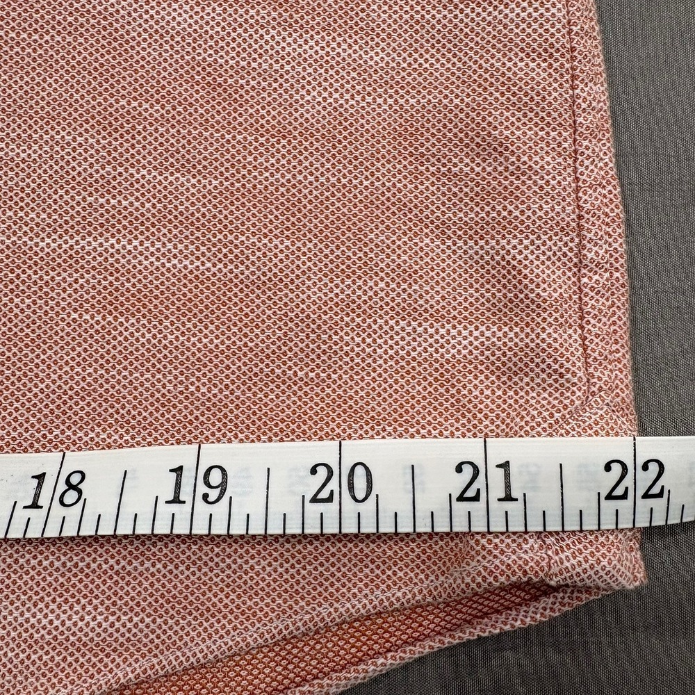 Proper Cloth Custom Mens Popover Shirt XL Slim L Classic Pink Melange LS - Picture 7 of 14